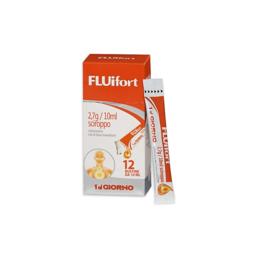 Fluifort Sciroppo 12 Bustine 2,7g/10ml | Tosse e Catarro