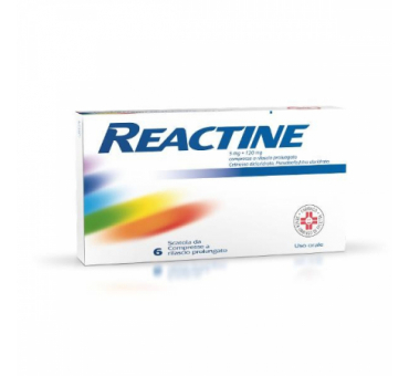 Reactine 6 Compresse 5mg + 120mg Rilascio Prolungato