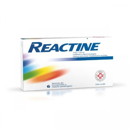 Reactine 6 Compresse 5mg + 120mg Rilascio Prolungato