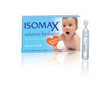 Isomax Soluzione Fisiologica Nasale – Detergente e Idratante Naturale per Naso e Orecchie