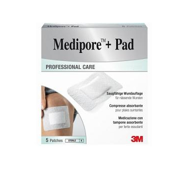 Medipore+pad med 10x10cm 5pz