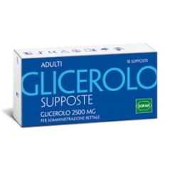 Glicerolo Alfasigma Adulti 18 Supposte 2250mg