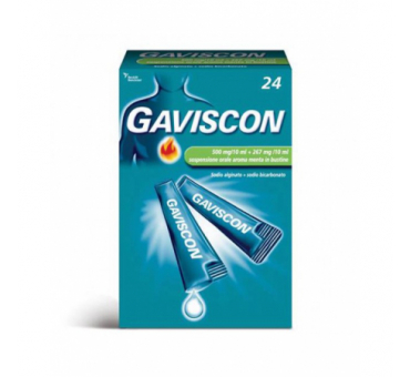 Gaviscon 24 Bustine Monodose 500+267 mg/10ml