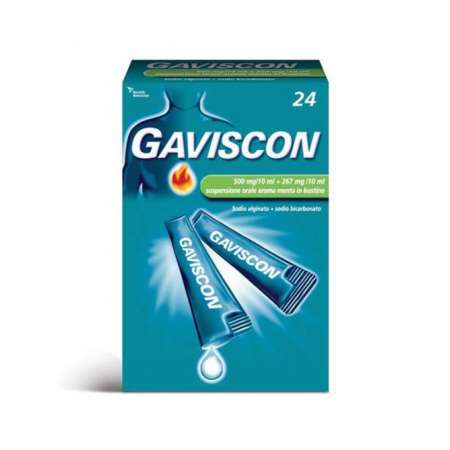 Gaviscon 24 Bustine Monodose 500+267 mg/10ml