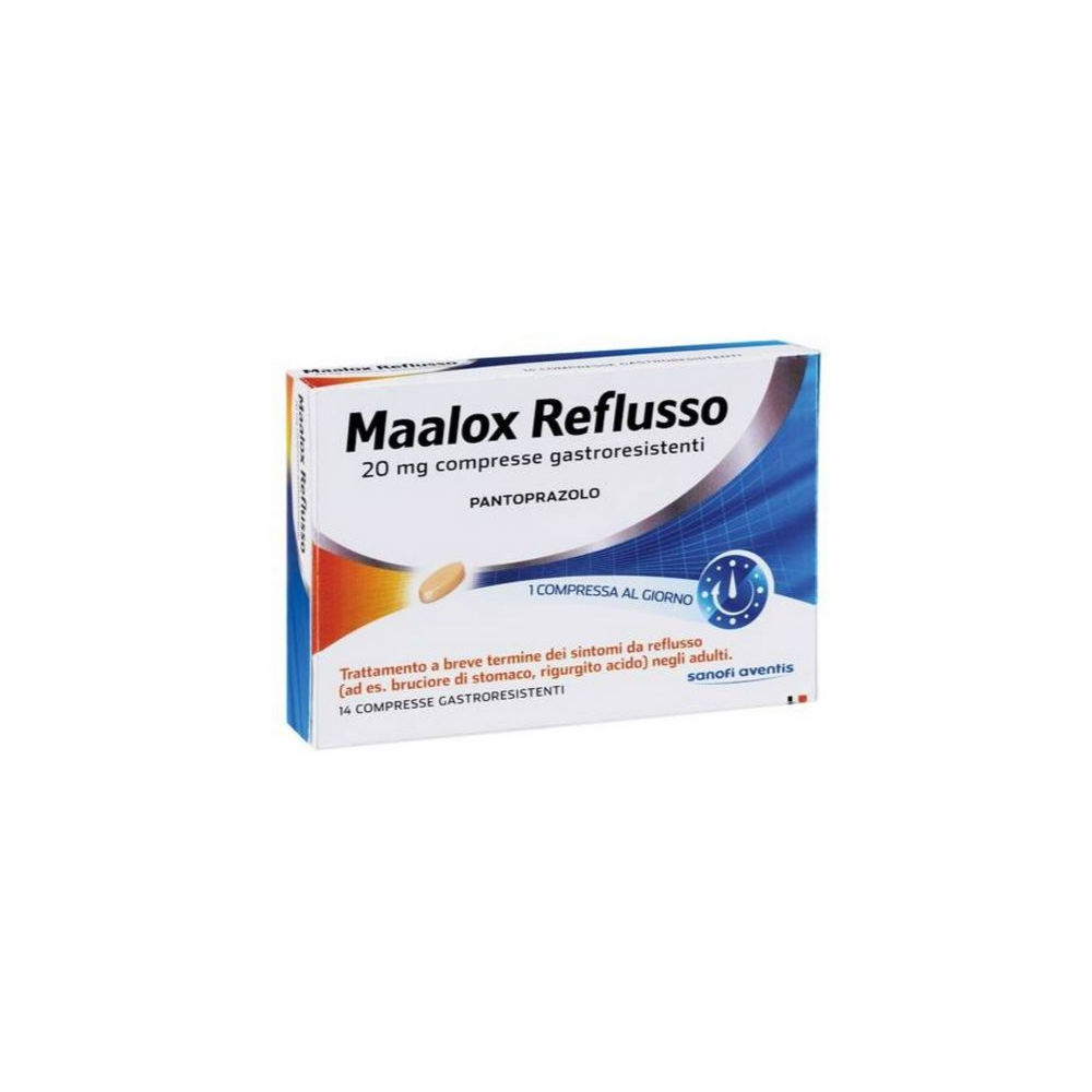 Maalox reflusso 14 compresse 20mg