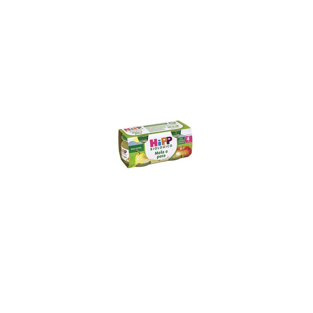 HiPP Biologico Omogeneizzato Mela e Pera 2 x 80 g