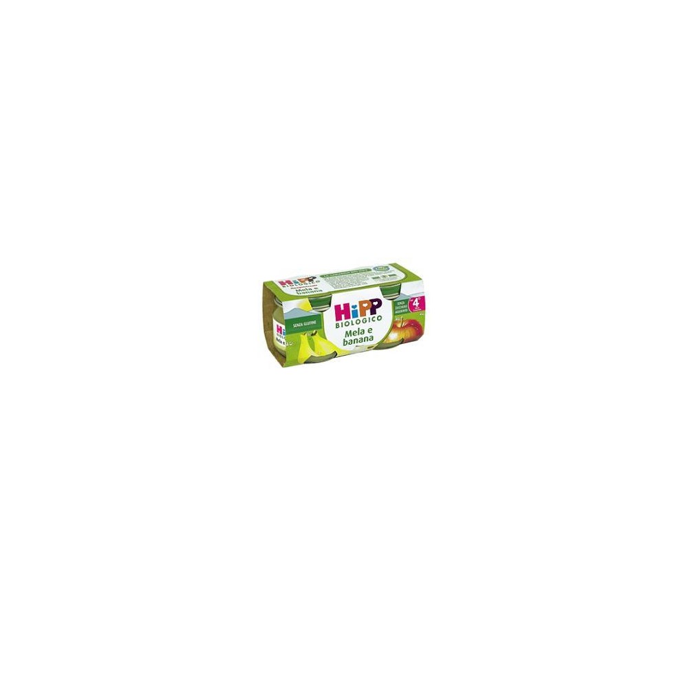 HiPP Biologico Omogeneizzato Mela e Banana 2 x 80 g