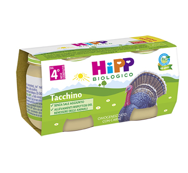 HiPP Bio Omogeneizzato Tacchino 2x80 g