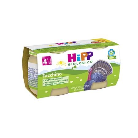 HiPP Bio Omogeneizzato Tacchino 2x80 g
