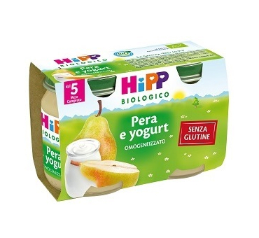 HiPP Omogeneizzato Biologico Pera e Yogurt 2 x 125 g