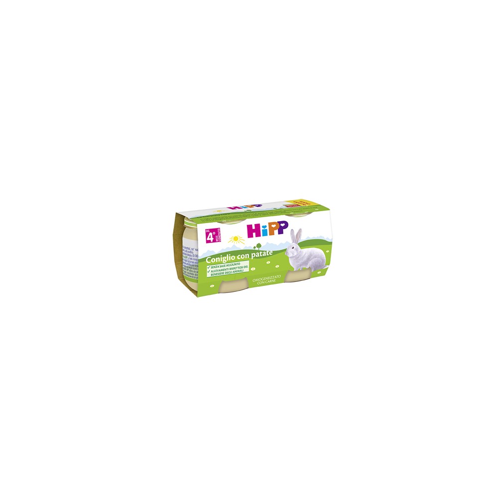 HiPP Bio Omogeneizzato Coniglio e Patate 2x80 g