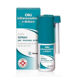 Oki Infiammazione E Dolore Spray 15ml 0,16% Mucosa Orale