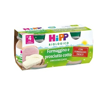 HiPP Bio Omogeneizzato Formaggino e Prosciutto 2 x 80 g