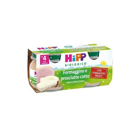 HiPP Bio Omogeneizzato Formaggino e Prosciutto 2 x 80 g