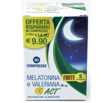 Melatonina act+val+ft5c 60 compresse