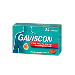 Gaviscon 24cprfrag250+133,5m