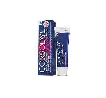 Corsodyl gel dent 30g1g/100g