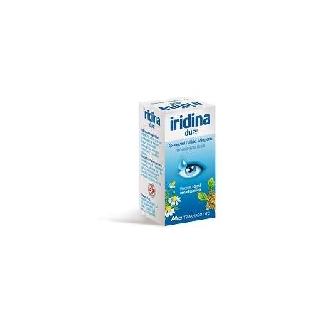 Iridina Due Collirio 10 ml 0,5 mg/ml – Decongestionante per Occhi Rossi e Irritati