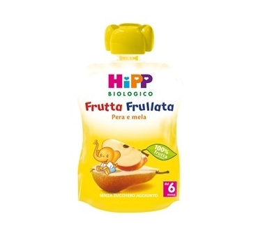 Hipp bio fru frumela/pera90g
