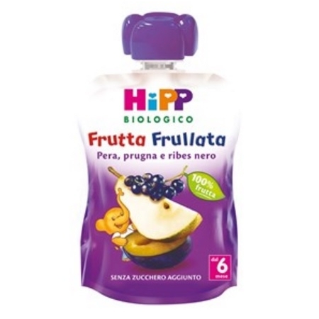 Hipp Biologico Frutta Frullata Prugna e Ribes Nero 90g