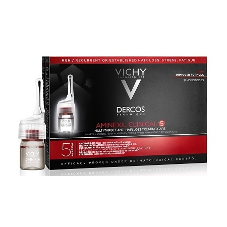 Vichy Dercos Aminexil Trattamento Anti Caduta 21 Fiale Uomo
