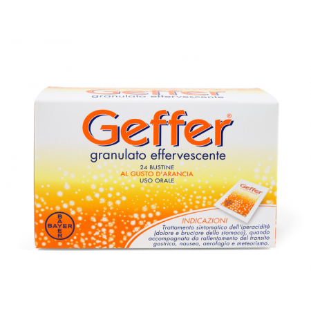 Geffer Granulato Effervescente 24 Bustine - Per Acidità e Gonfiore