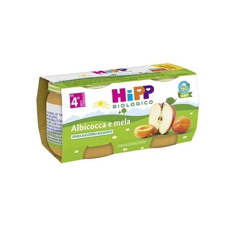 HiPP Bio Omogeneizzato Albicocca e Mela 2 x 80 g