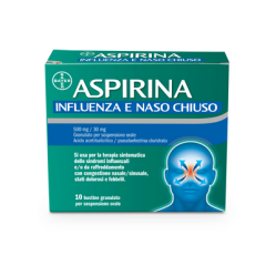 Aspirina Influenza E Naso Chiuso 10 Bustine