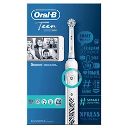 OralB Spazzolino Elettrico Ricaricabile SmartSeries Teen Bianco