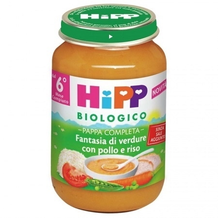 HiPP Bio Fantasia di Verdure con Pollo e Riso 190 g