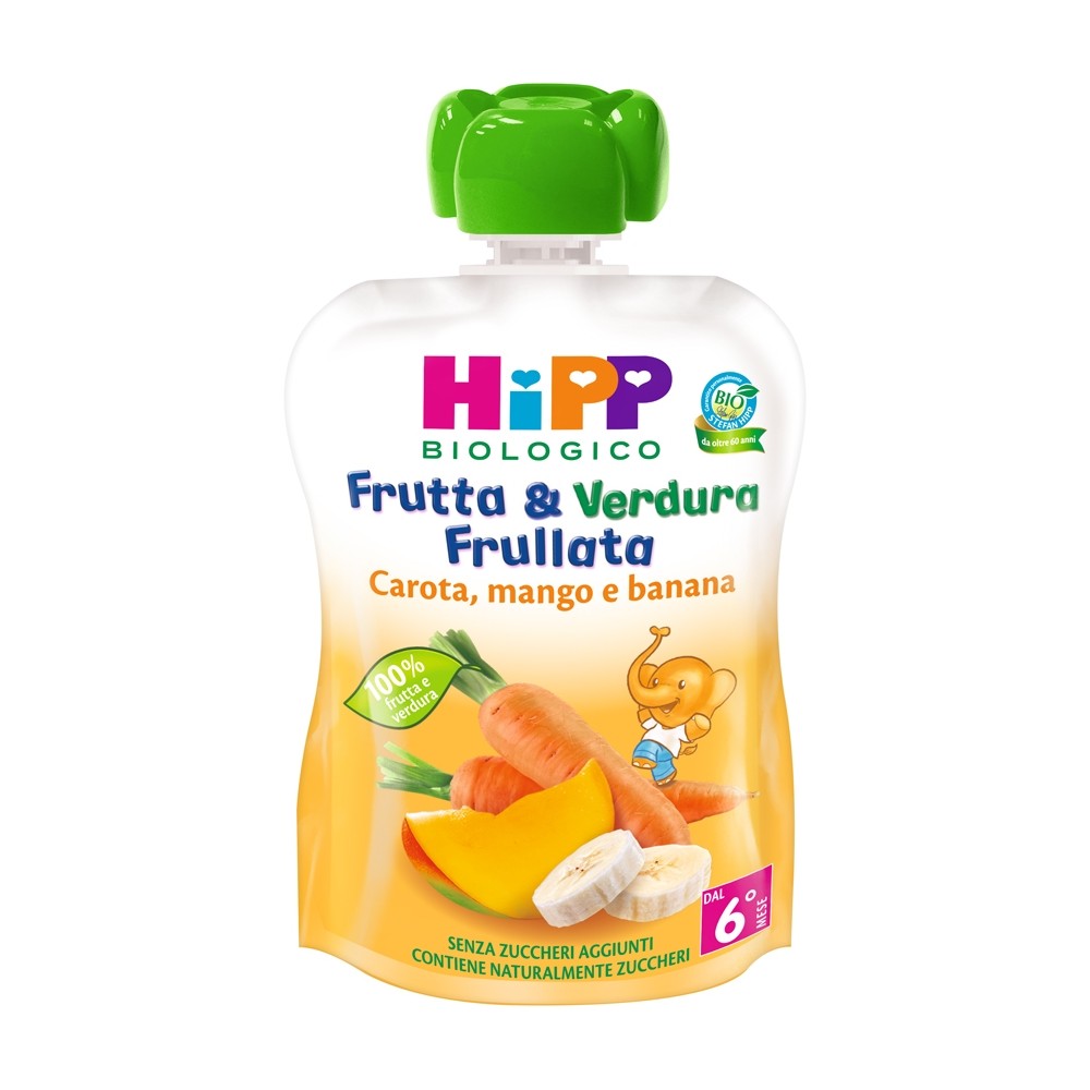 HiPP Bio Frutta & Verdura Carota, Mango e Banana 90g