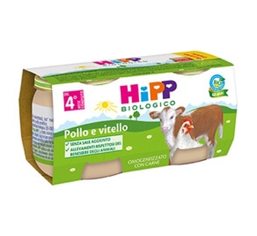 HiPP Omogeneizzato Pollo e Vitello 2 x 80 g