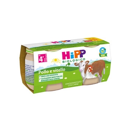 HiPP Omogeneizzato Pollo e Vitello 2 x 80 g