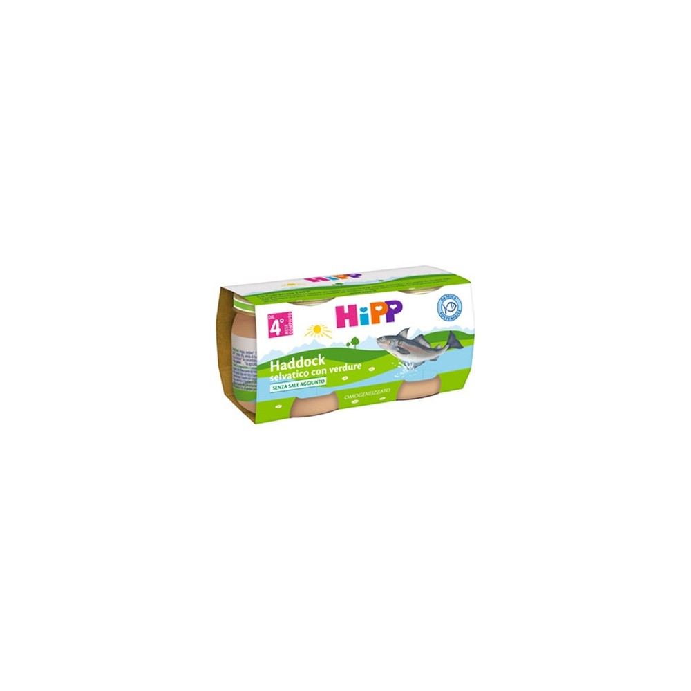 Hipp Omogeneizzato Haddock Selvatico con Verdure 2x80g