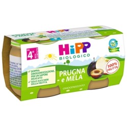 HiPP Omogeneizzato Biologico Prugna e Mela 2 x 80 g