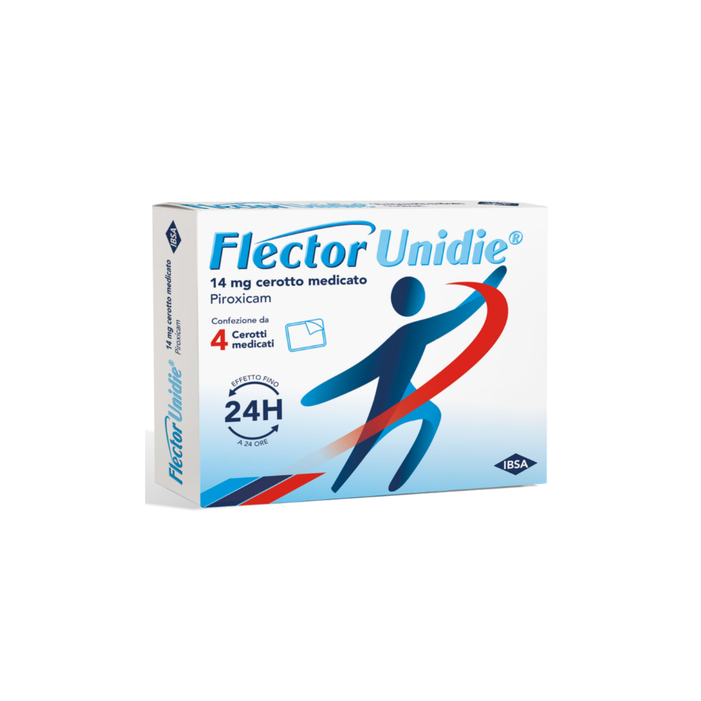 Flector Unidie 4 Cerotti Medicati 14 mg – Antinfiammatorio e Antidolorifico a Lunga Durata