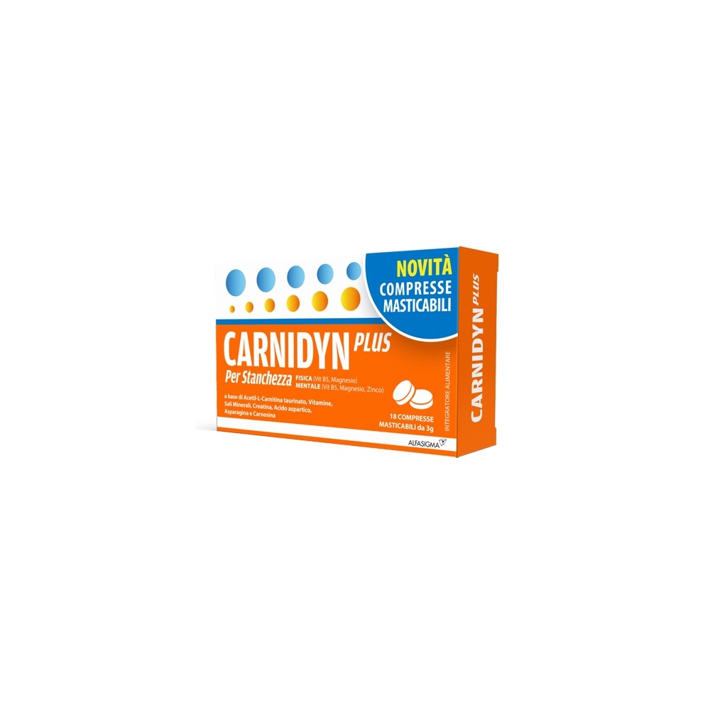 Carnidyn Plus Integratore Energetico 18 Compresse Masticabili