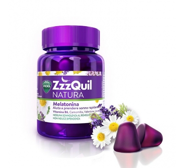 Vicks Zzzquil Natura Integratore Alimentare 30 Pastiglie Gommose