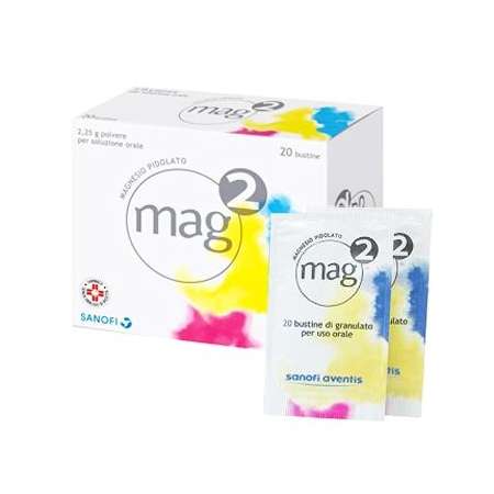 Mag 2 Granulato 20 Bustine 2,25g – Integratore di Magnesio per Stanchezza e Crampi