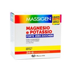 Massigen Magnesio Potassio Forte Zero Zuccheri  24+6 Bustine