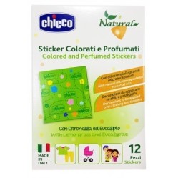 Chicco Natural Sticker Colorati e Profumati 12 Pezzi