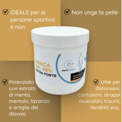 Arnica Gel 98% Extra Forte 550ml - Per Dolori Muscolari e Contusioni