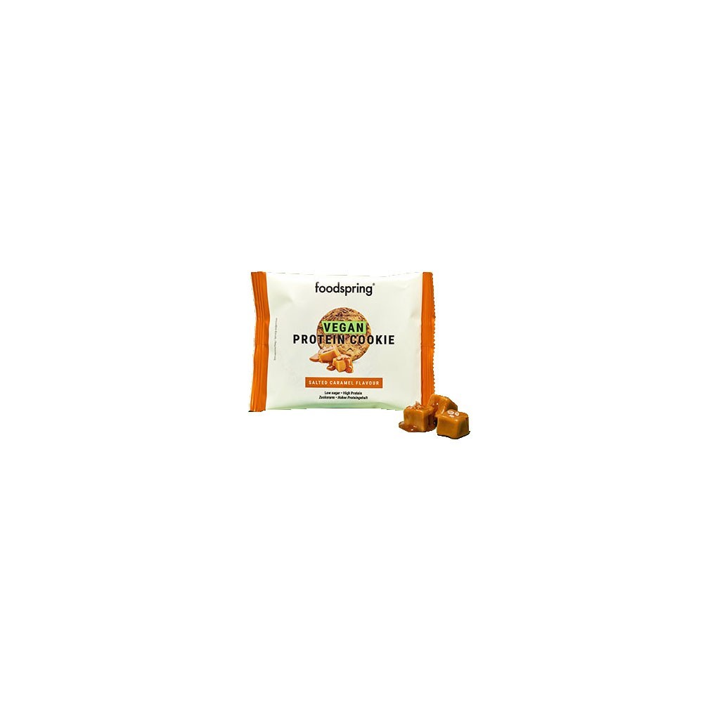 Foodspring Vegan Protein Cookie Caramello Salato 50g