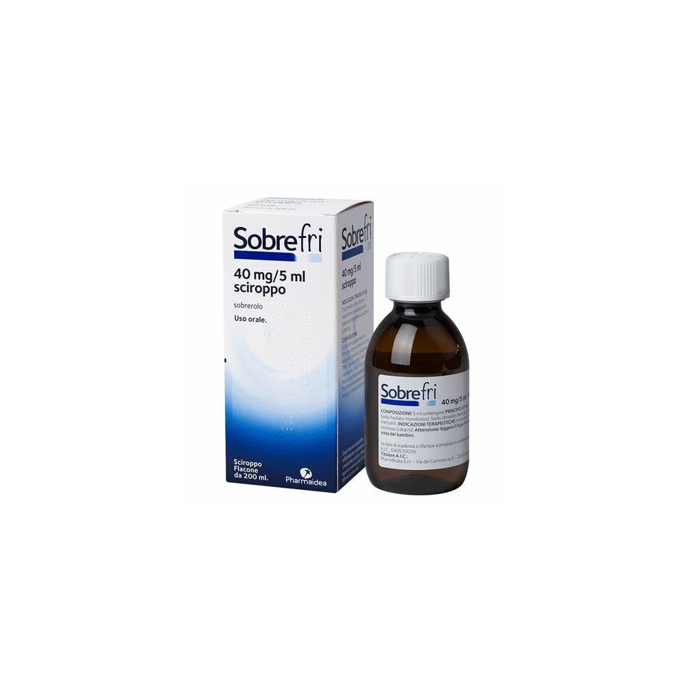 Sobrefri sciroppo 200ml 40mg/5ml