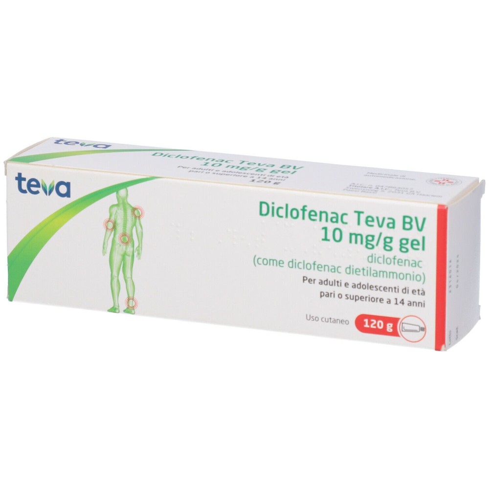 Diclofenac tevagel120g10mg/g