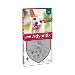 Advantix Spot On Per Cani Fino A 4Kg Soluzione 4 Pipette da 0,4ml