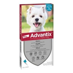 Advantix Spot-On Cani Medi 4-10kg Soluzione 4 Pipette da 1ml