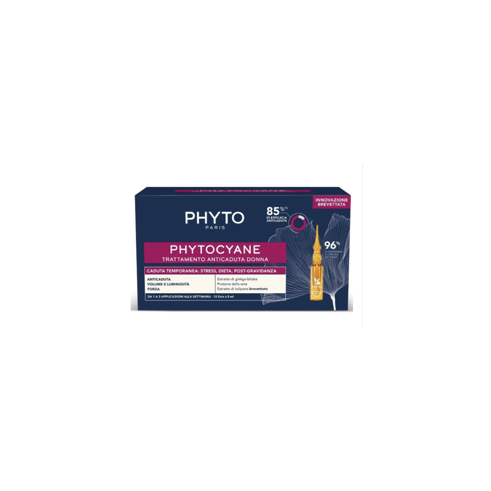 Phyto Phytocyane Trattamento Anticaduta Progressiva Capelli Donna 12 Fiale x 5 ml
