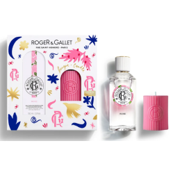 R&G Set Natale 2024 Rose - Acqua profumata 100ml + candela