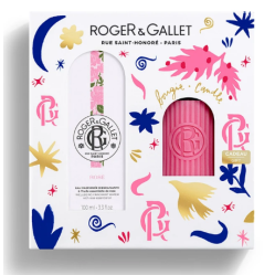 R&G Set Natale 2024 Rose - Acqua profumata 100ml + candela